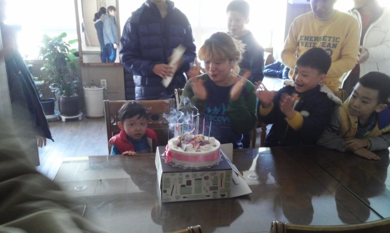 오선녀 선생님의 생일파티